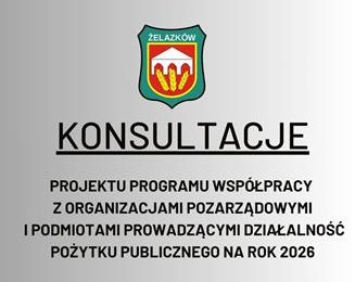 Konsultacje projektu programu współpracy z organizacjami pozarządowymi i podmiotami prowadzącymi działalność pożytku publicznego na rok 2026
