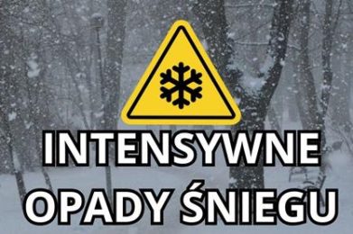 Ostrzeżenie meteorologiczne – Intensywne opady śniegu