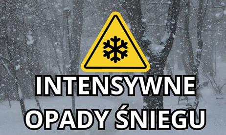 Ostrzeżenie meteorologiczne – Intensywne opady śniegu
