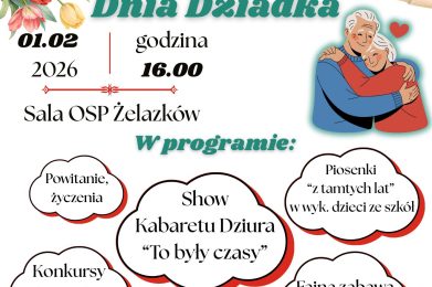 Zaproszenie na spotkanie z okazji Dnia Babci i Dziadka