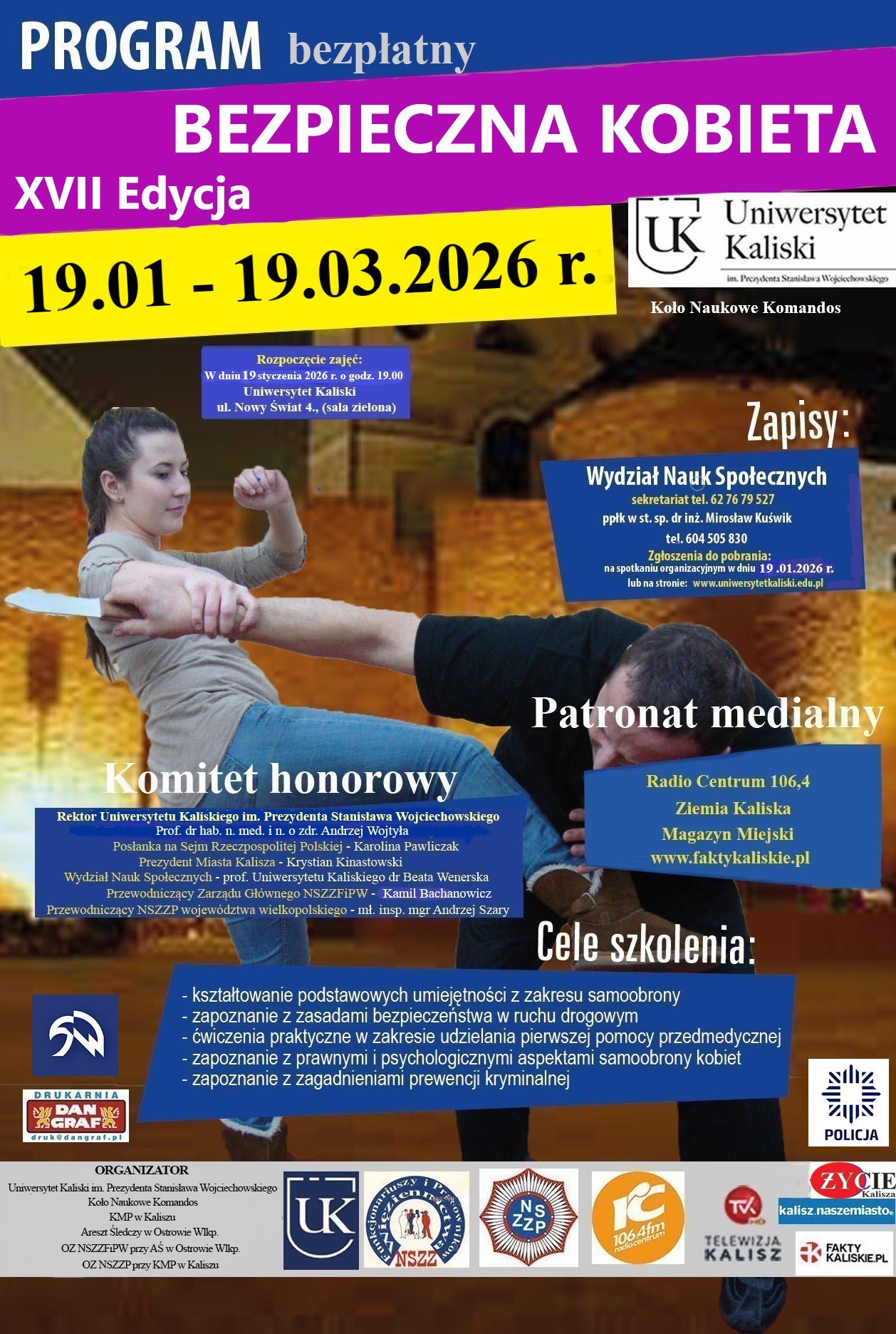 XVII edycja bezpłatnego programu Bezpieczna Kobieta