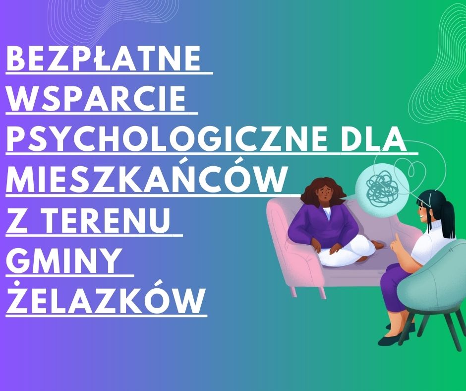 Bezpłatne wsparcie psychologiczne mieszkańców naszej gminy