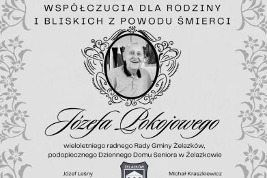 Zmarł Józef Pokojowy – wieloletni radny Rady Gminy Żelazków
