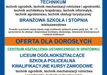 Zespół Szkół im. S. Mikołajczyka w Opatówku – oferta dla młodzieży i dorosłych