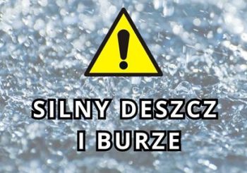 Ostrzeżenie meteorologiczne – SILNY DESZCZ Z BURZAMI